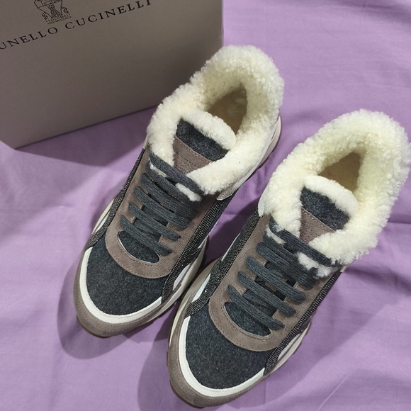 Brunello Cucinelli Retro Patchwork Sneakers - Picture 9 of 9